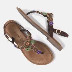 Vrouw Lazamani Sandalen-Dames Sandalen 75.314 Brown Multi