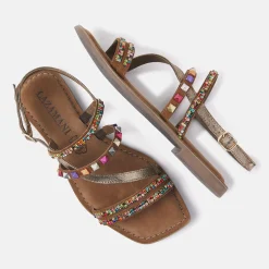 Vrouw Lazamani Sandalen-Dames Sandalen 75.405 Copper