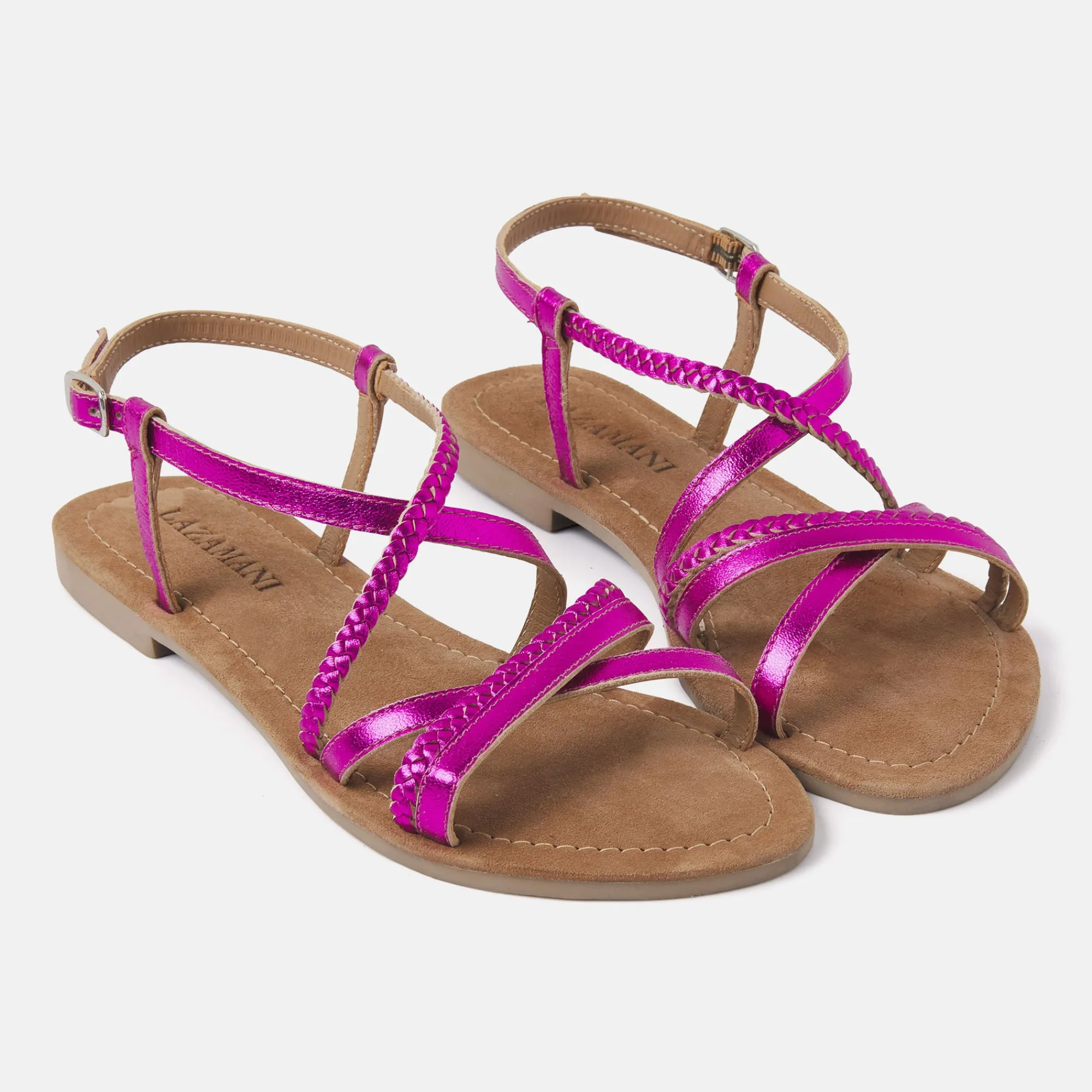 Vrouw Lazamani Sandalen-Dames Sandalen 33.523 Fuxia