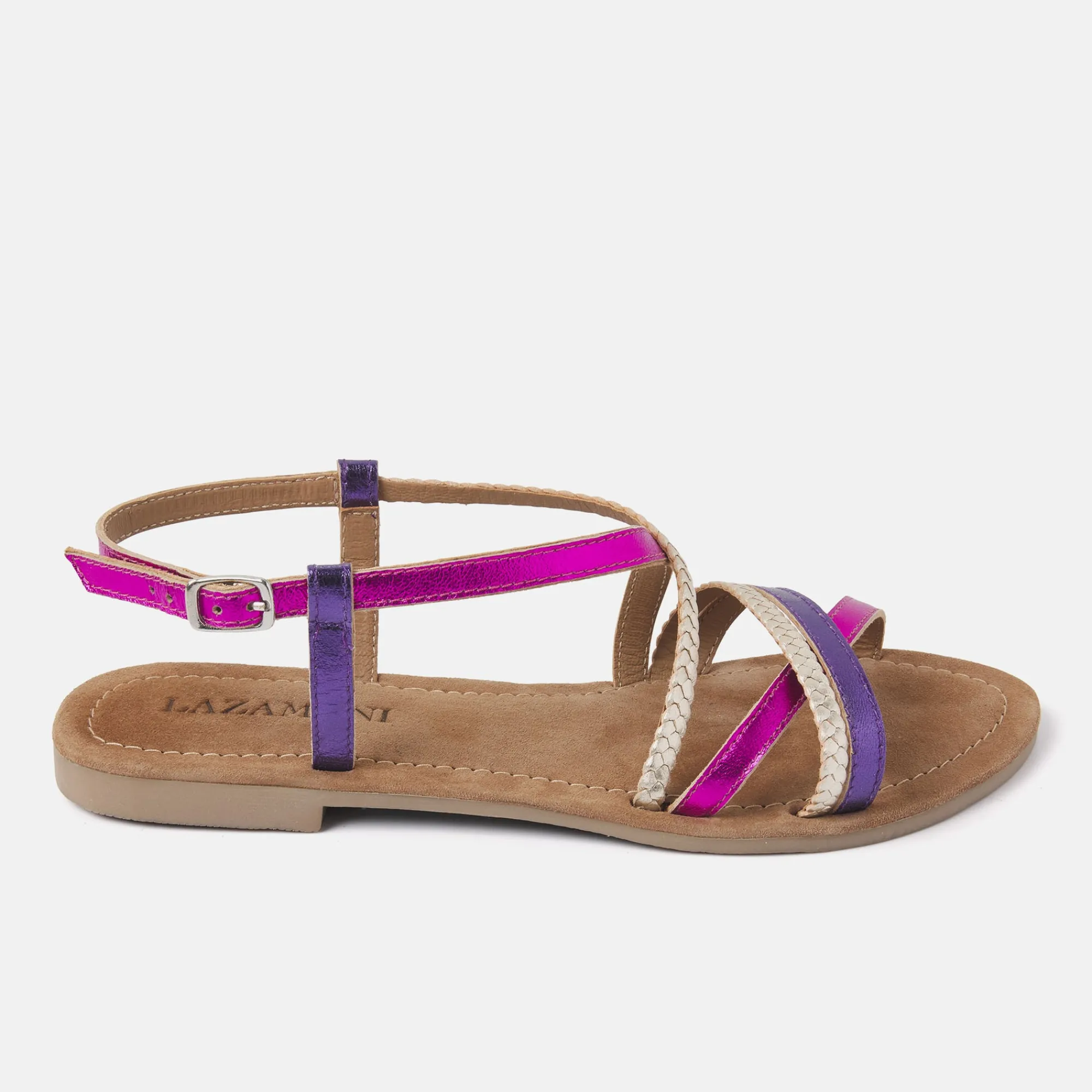 Vrouw Lazamani Sandalen-Dames Sandalen 33.524 Fuxia
