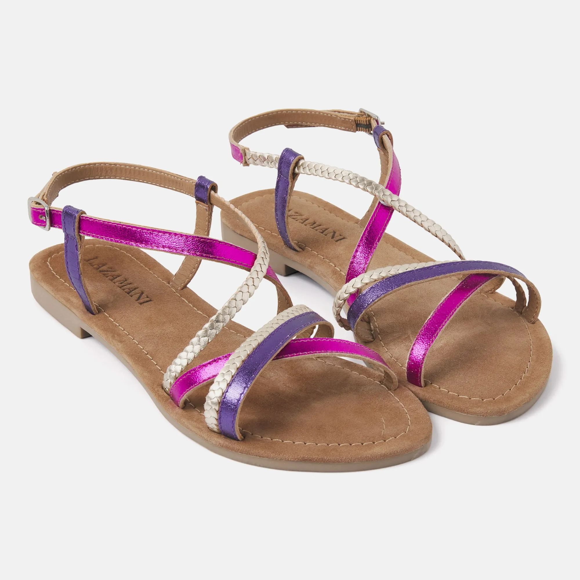 Vrouw Lazamani Sandalen-Dames Sandalen 33.524 Fuxia