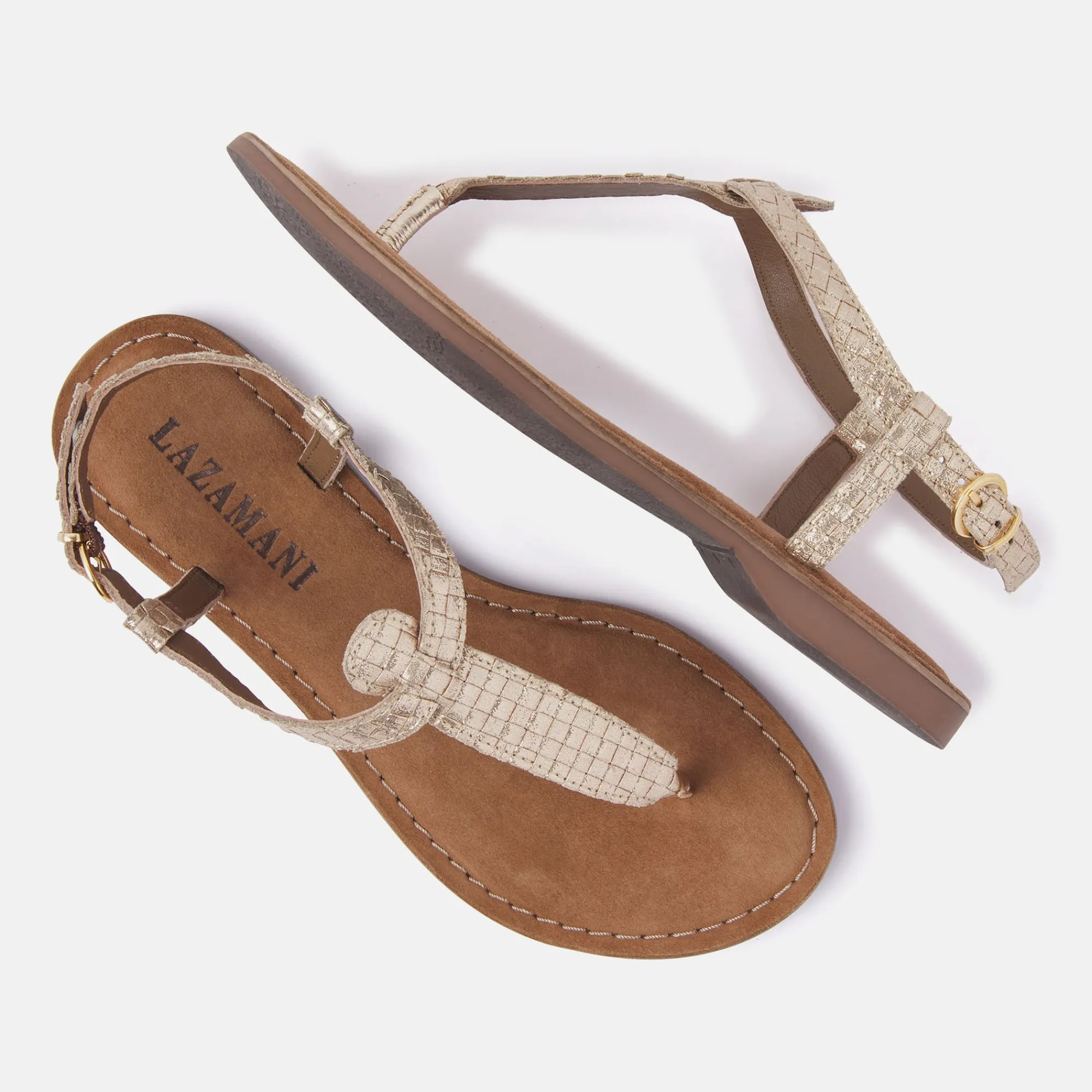 Vrouw Lazamani Sandalen-Dames Sandalen 75.615 Gold