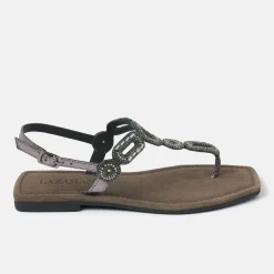 Vrouw Lazamani Sandalen-Dames Sandalen 33.540 Pewter