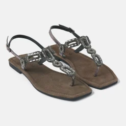 Vrouw Lazamani Sandalen-Dames Sandalen 33.540 Pewter