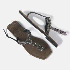 Vrouw Lazamani Sandalen-Dames Sandalen 33.540 Pewter