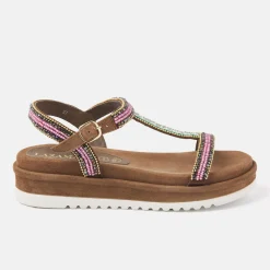 Vrouw Lazamani Sandalen-Dames Sandalen 75.417 Pink Multi