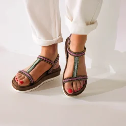 Vrouw Lazamani Sandalen-Dames Sandalen 75.417 Pink Multi