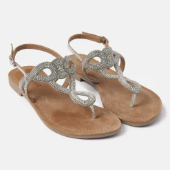 Vrouw Lazamani Sandalen-Dames Sandalen 33.510 Silver