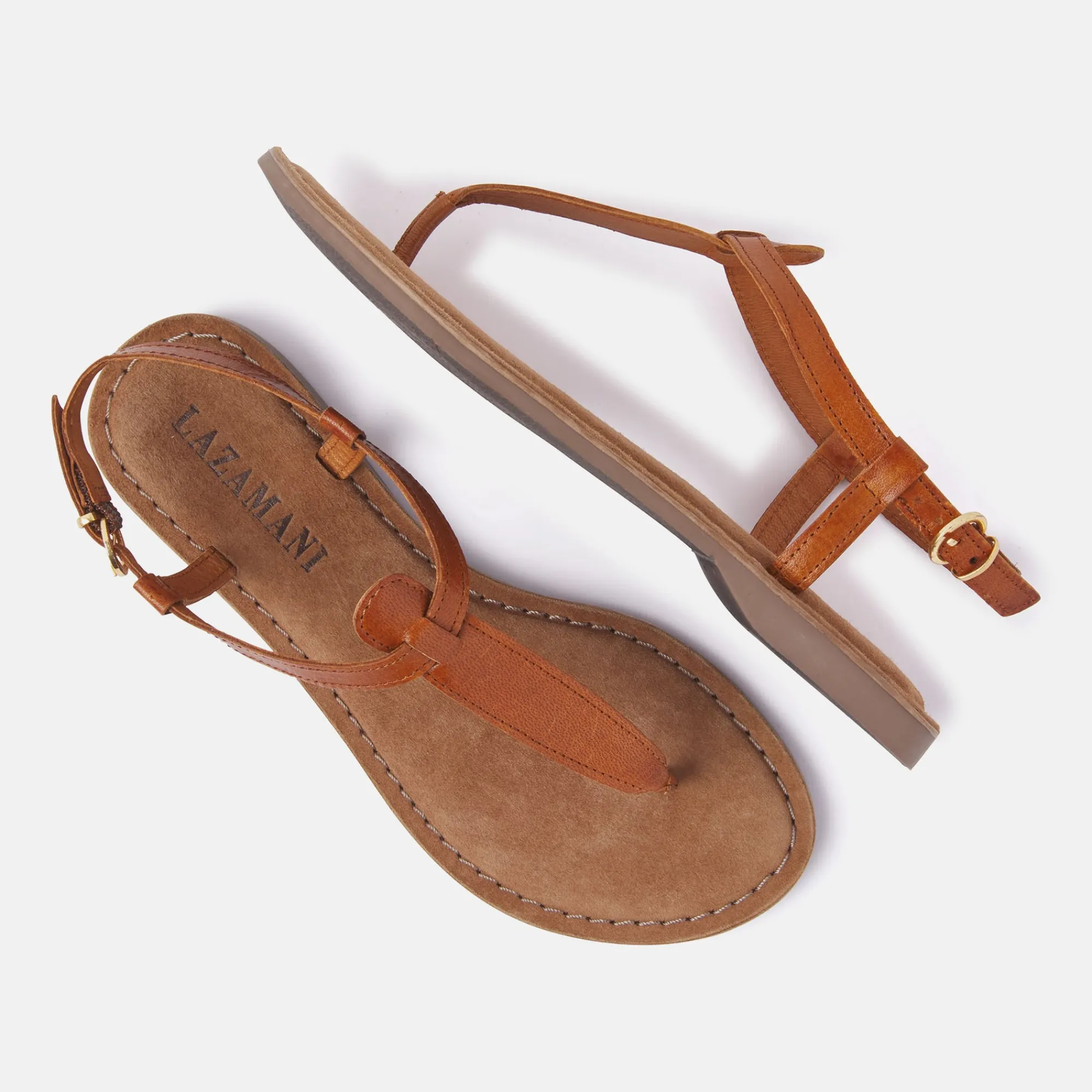 Vrouw Lazamani Sandalen-Dames Sandalen 75.618 Tan