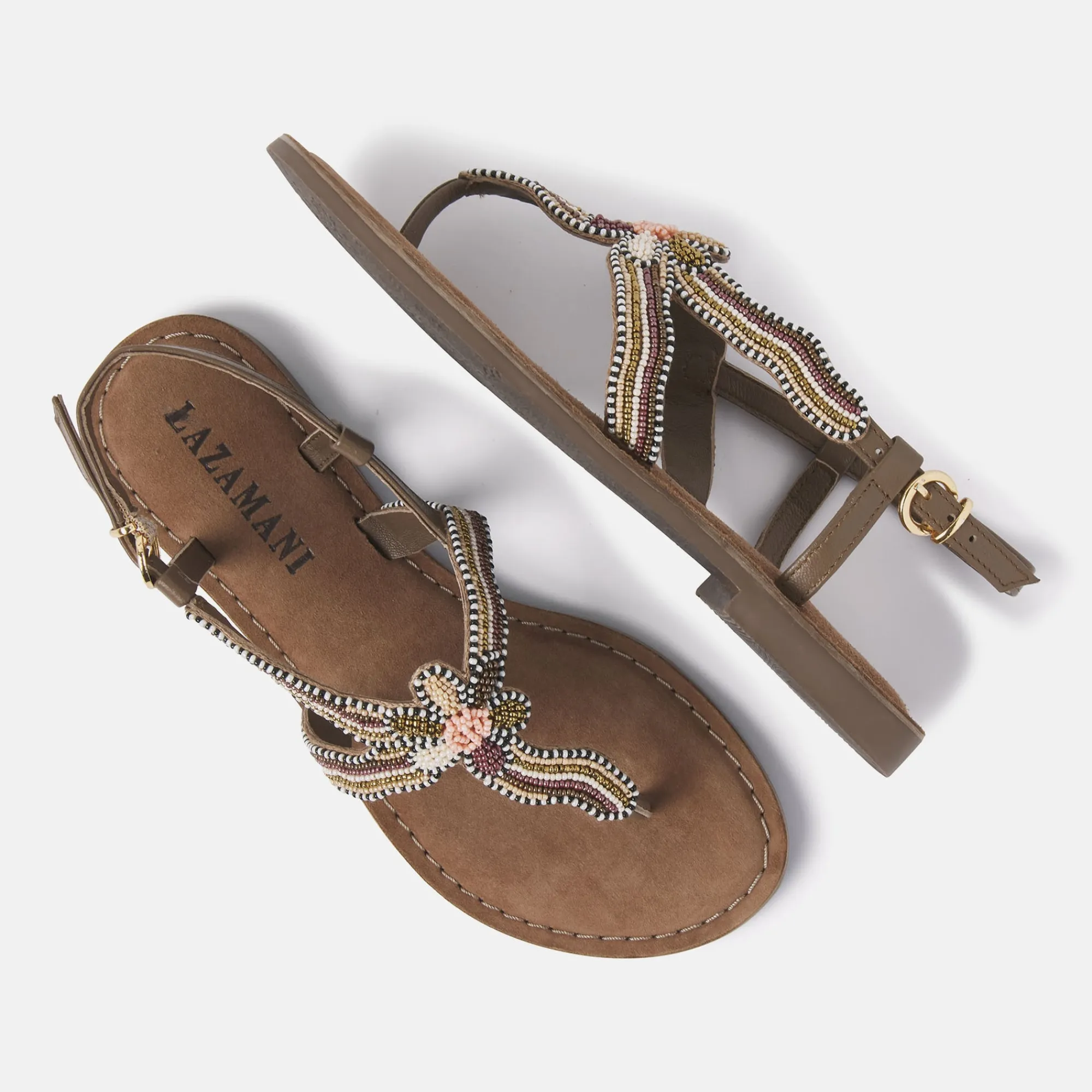 Vrouw Lazamani Sandalen-Dames Sandalen 75.298 Taupe
