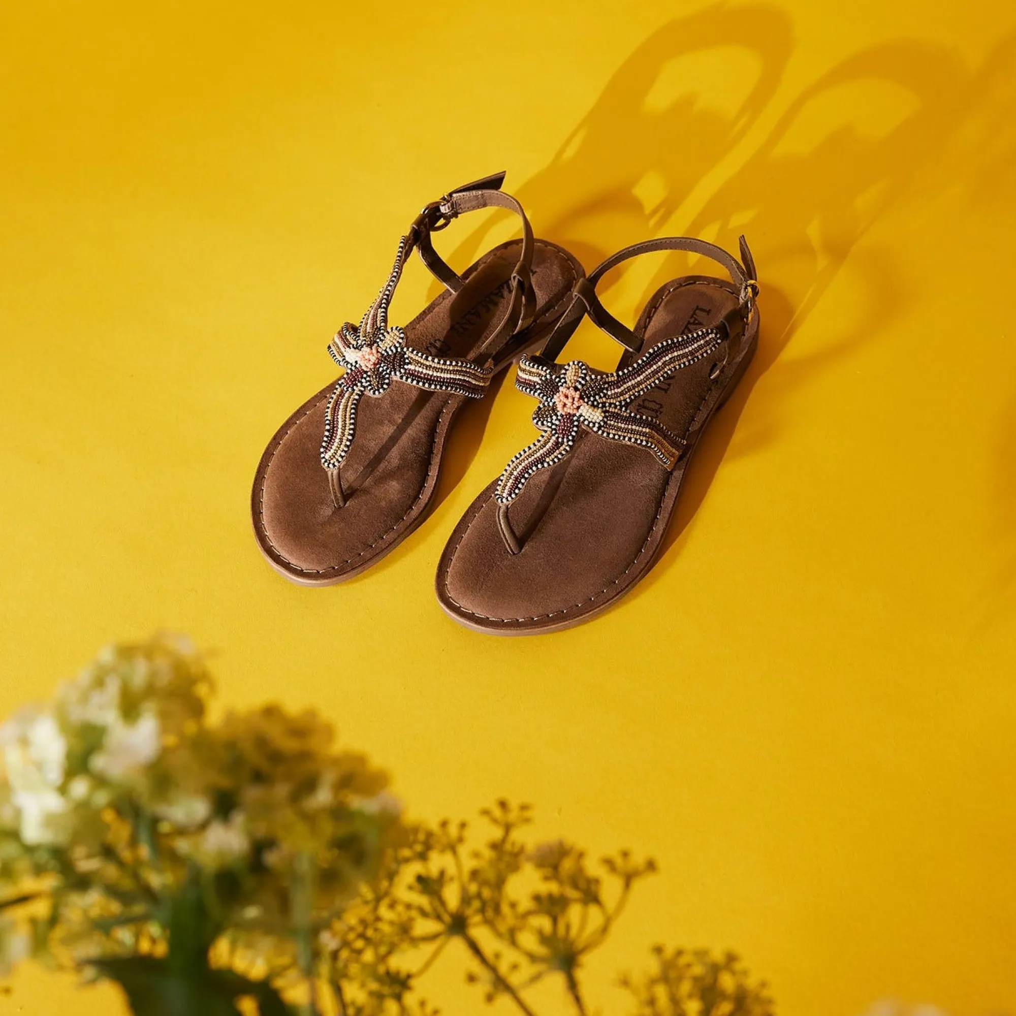 Vrouw Lazamani Sandalen-Dames Sandalen 75.298 Taupe