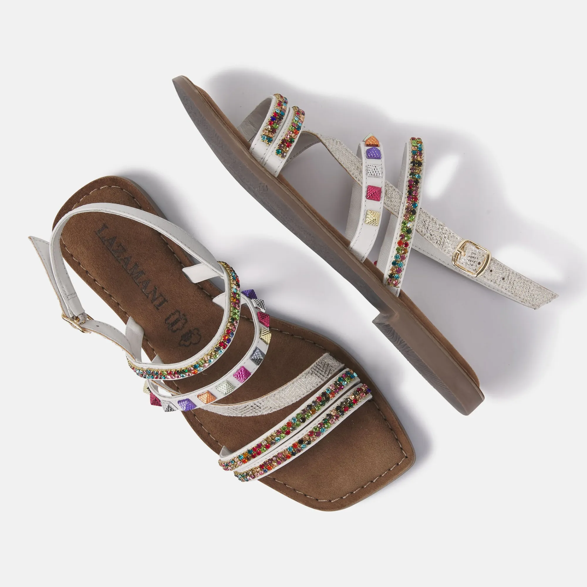 Vrouw Lazamani Sandalen-Dames Sandalen 75.405 White