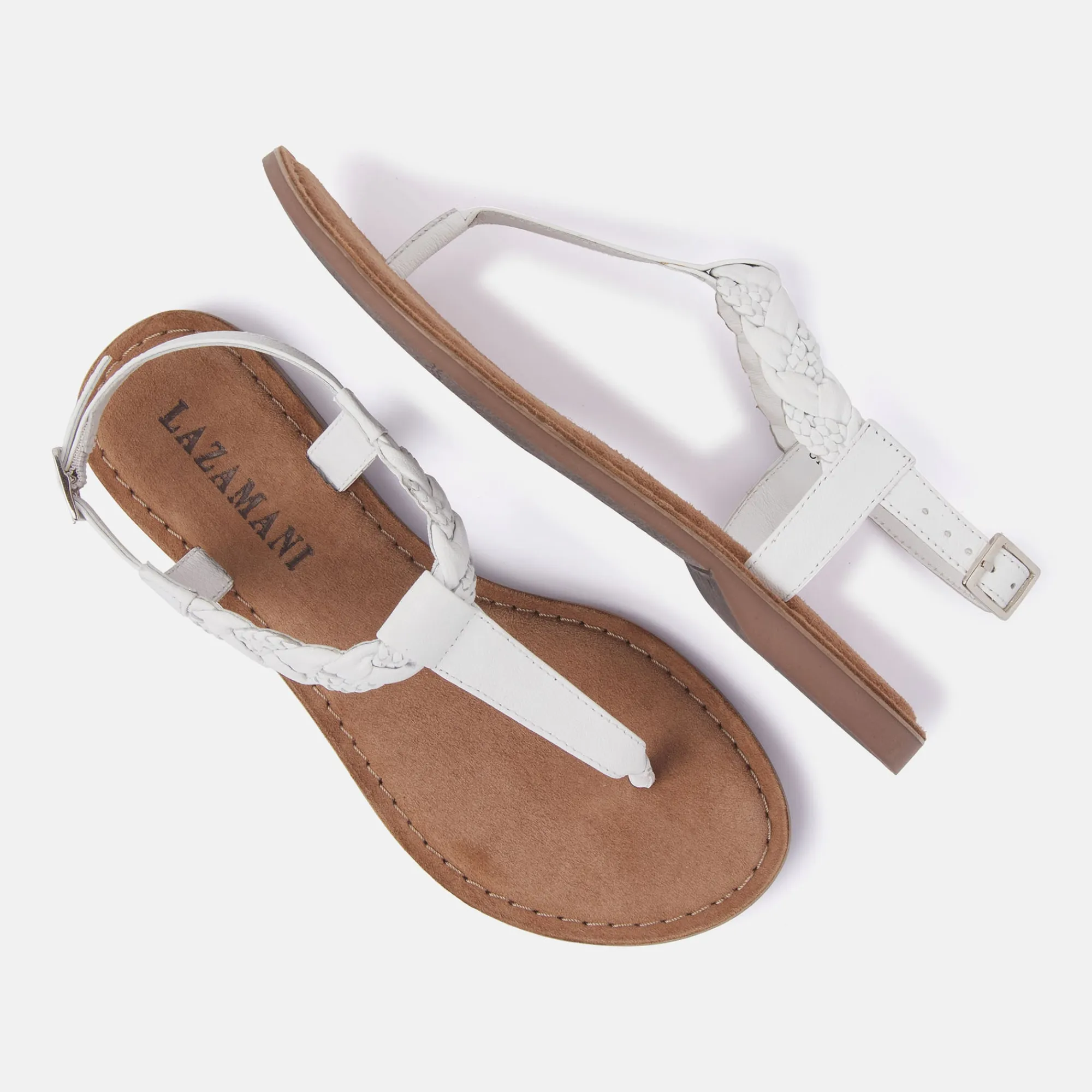Vrouw Lazamani Sandalen-Dames Sandalen 75.834 White