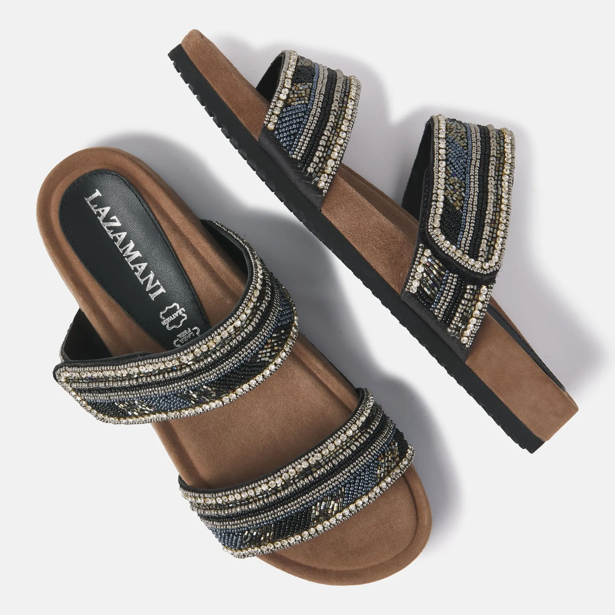 Vrouw Lazamani Slippers-Dames Slippers 75.386 Black