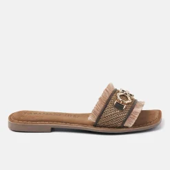 Vrouw Lazamani Slippers-Dames Slippers 75.362 Brown