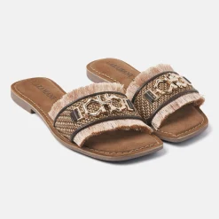 Vrouw Lazamani Slippers-Dames Slippers 75.362 Brown
