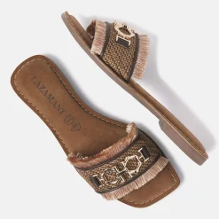 Vrouw Lazamani Slippers-Dames Slippers 75.362 Brown