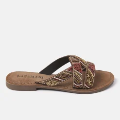 Vrouw Lazamani Slippers-Dames Slippers 75.337 Brown