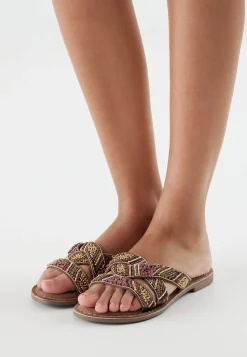 Vrouw Lazamani Slippers-Dames Slippers 75.337 Brown