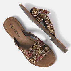 Vrouw Lazamani Slippers-Dames Slippers 75.337 Brown