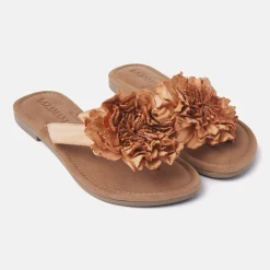 Vrouw Lazamani Slippers-Dames Slippers 33.517 Camel