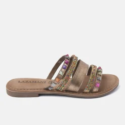 Vrouw Lazamani Slippers-Dames Slippers 75.403 Copper Combi