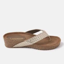 Vrouw Lazamani Slippers-Dames Slippers 75.807 Gold