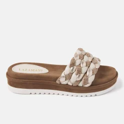 Vrouw Lazamani Slippers-Dames Slippers 75.302 Off-White