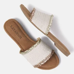 Vrouw Lazamani Slippers-Dames Slippers 33.486 Off-White