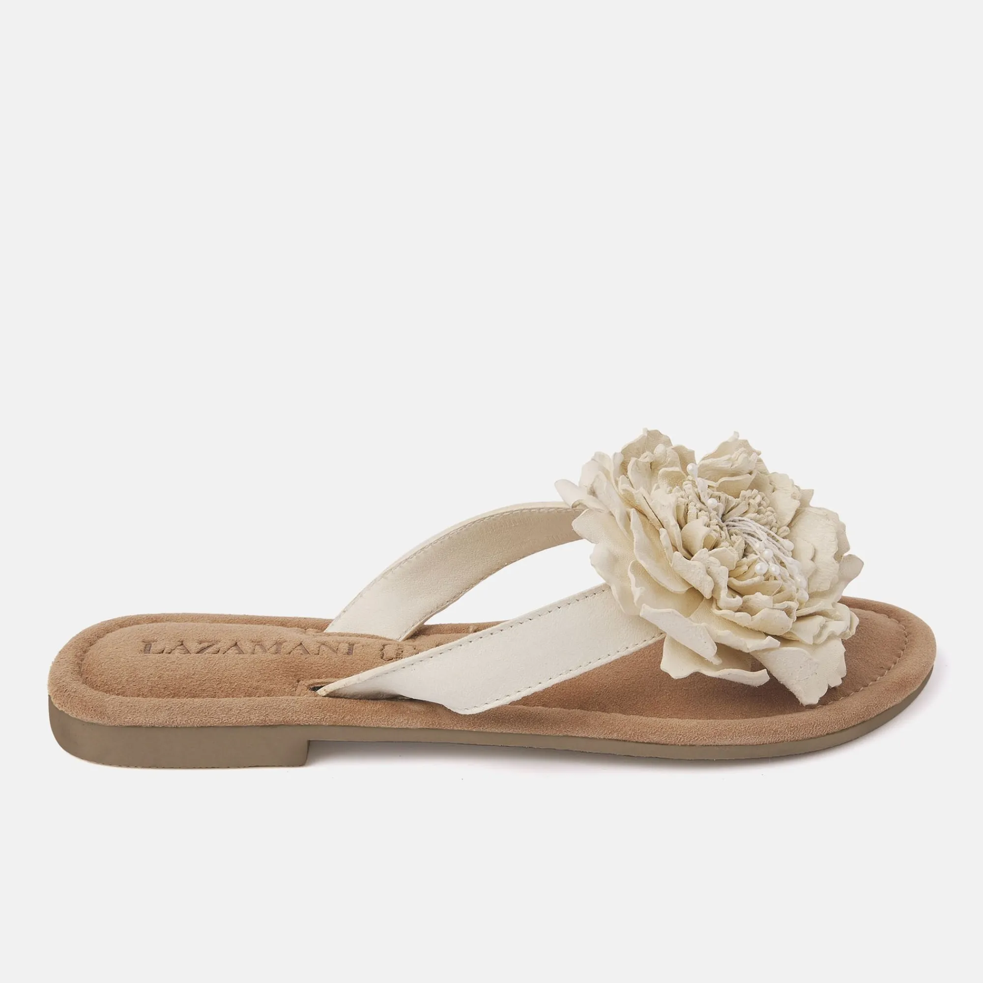 Vrouw Lazamani Slippers-Dames Slippers 33.517 Off-White