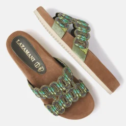 Vrouw Lazamani Slippers-Dames Slippers 75.391 Olive