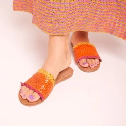 Vrouw Lazamani Slippers-Dames Slippers 33.486 Orange