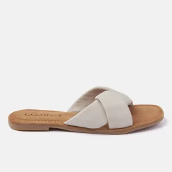 Vrouw Lazamani Slippers-Dames Slippers 33.505 Oyster
