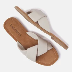 Vrouw Lazamani Slippers-Dames Slippers 33.505 Oyster
