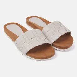 Vrouw Lazamani Slippers-Dames Slippers 33.504 Oyster