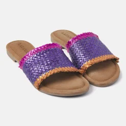 Vrouw Lazamani Slippers-Dames Slippers 33.486 Purple
