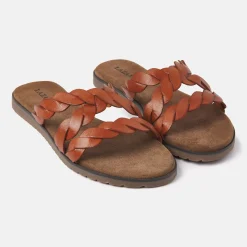 Vrouw Lazamani Slippers-Dames Slippers 75.384 Tan