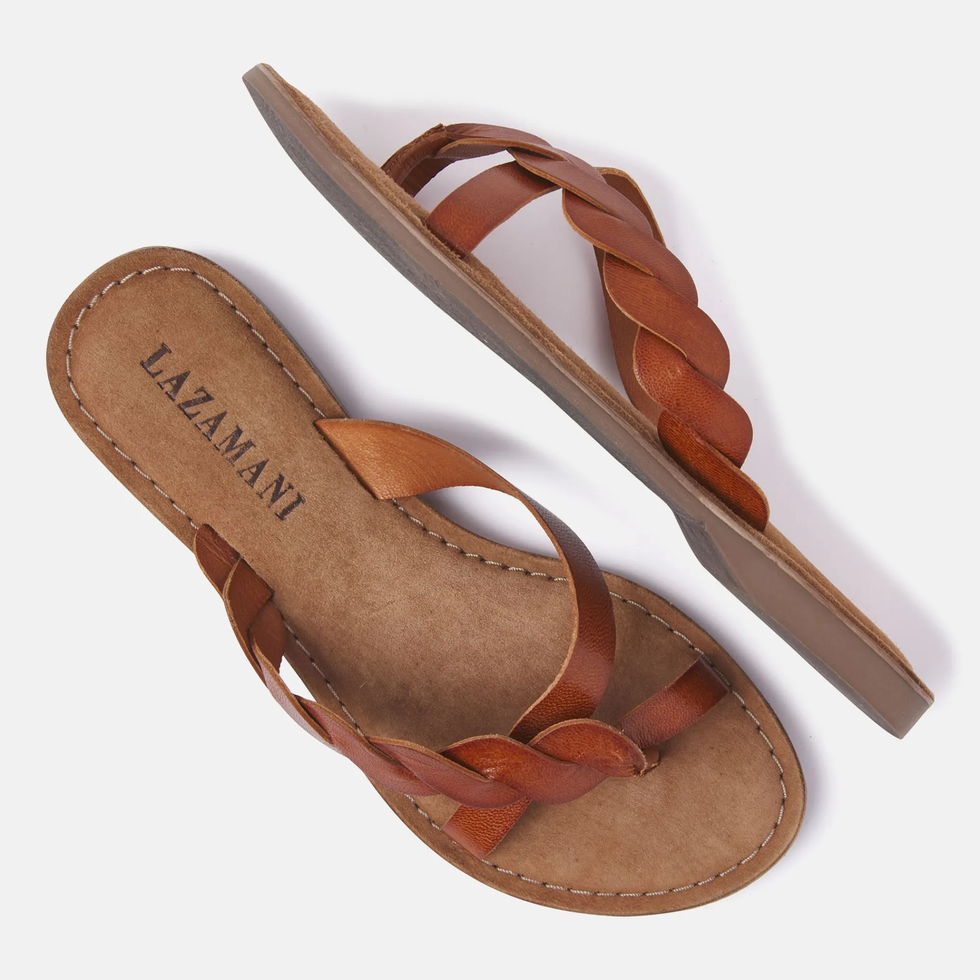 Vrouw Lazamani Slippers-Dames Slippers 75.283 Tan