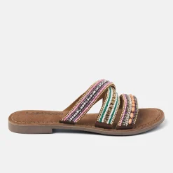 Vrouw Lazamani Slippers-Dames Slippers 75.474 Tan