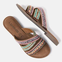 Vrouw Lazamani Slippers-Dames Slippers 75.474 Tan