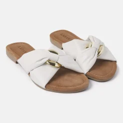 Vrouw Lazamani Slippers-Dames Slippers 33.530 White