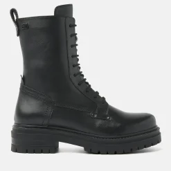 Vrouw Lazamani Veterboots-Dames Veterboots 85.629 Black