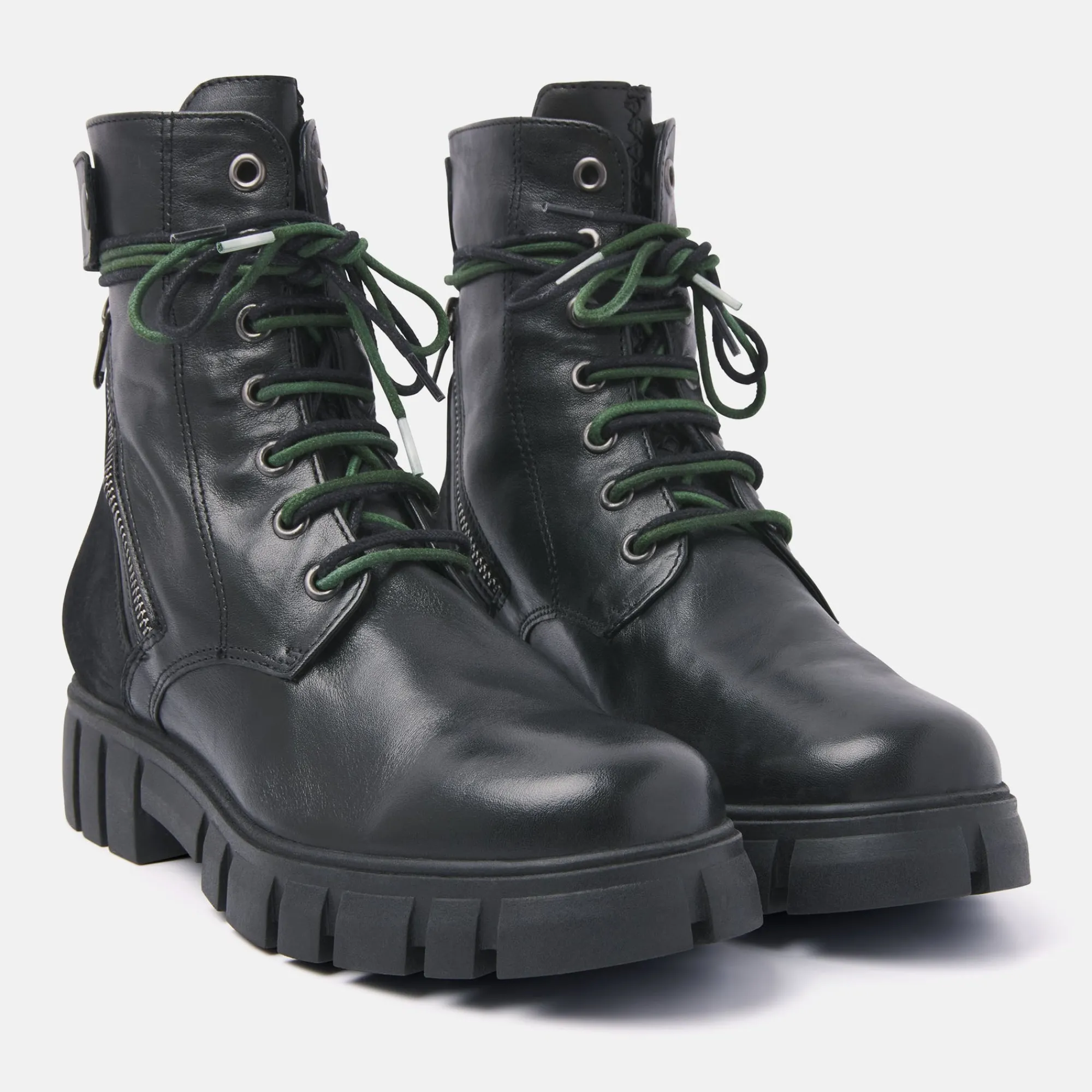 Vrouw Lazamani Veterboots-Dames Veterboots 74.469 Black