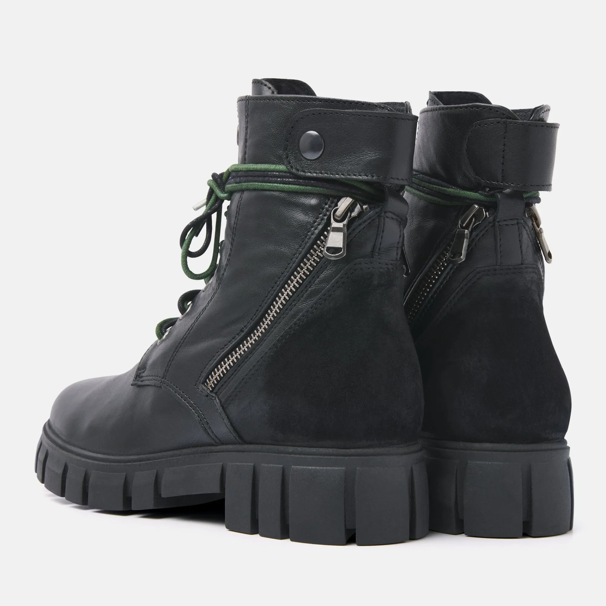 Vrouw Lazamani Veterboots-Dames Veterboots 74.469 Black