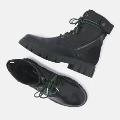 Vrouw Lazamani Veterboots-Dames Veterboots 74.469 Black