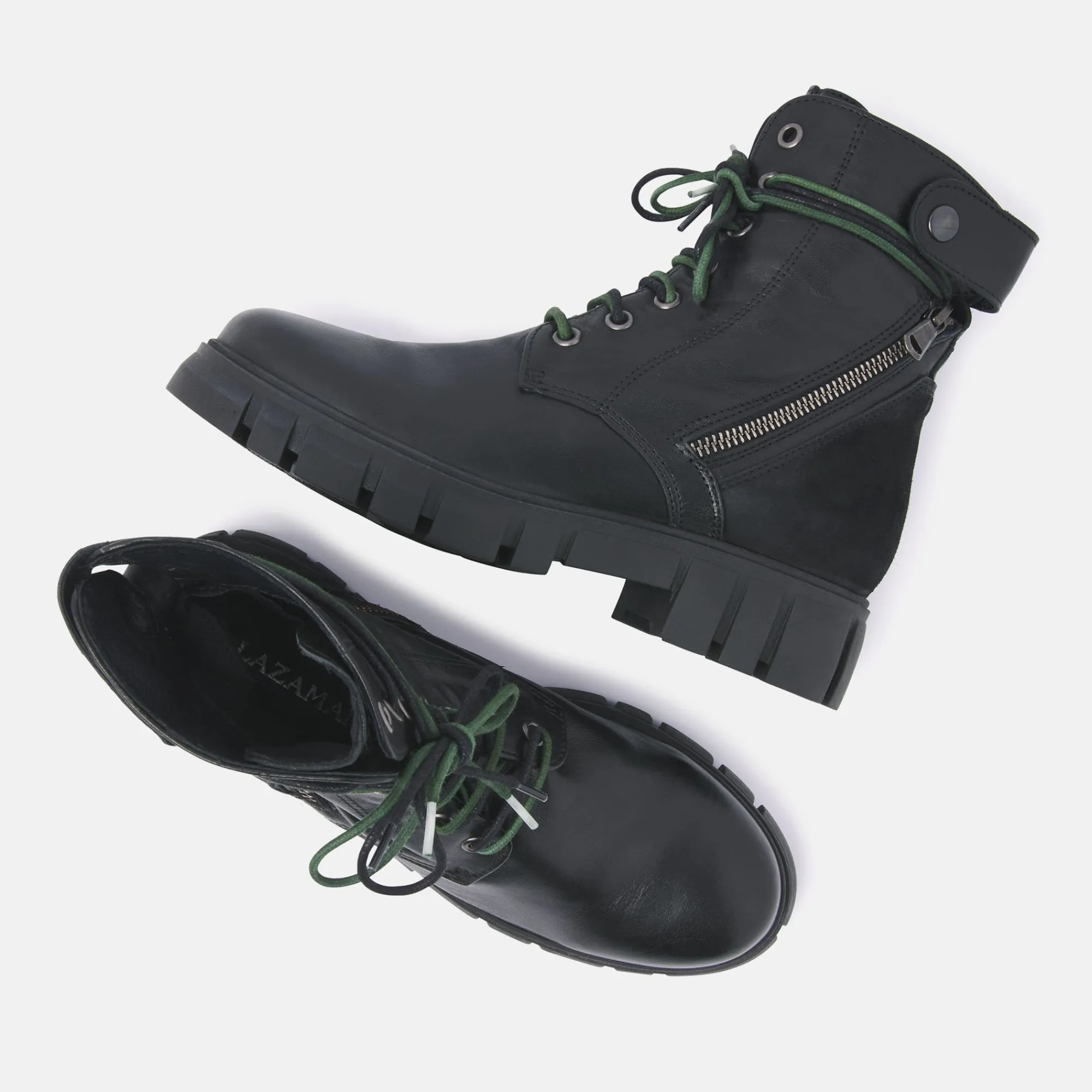 Vrouw Lazamani Veterboots-Dames Veterboots 74.469 Black