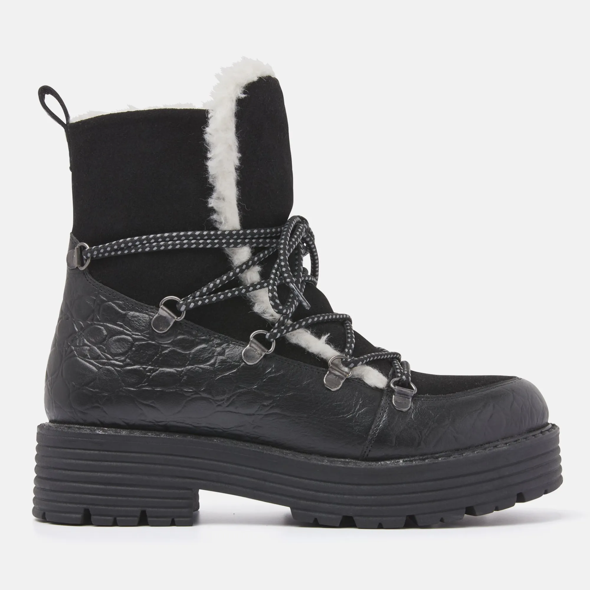 Vrouw Lazamani Veterboots-Dames Veterboots 85.349 Black