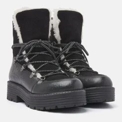 Vrouw Lazamani Boots-Dames Veterboots 85.349 Black