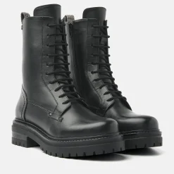 Vrouw Lazamani Boots-Dames Veterboots 85.629 Black