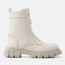 Vrouw Lazamani Veterboots-Dames Veterboots 53.592 Off-White